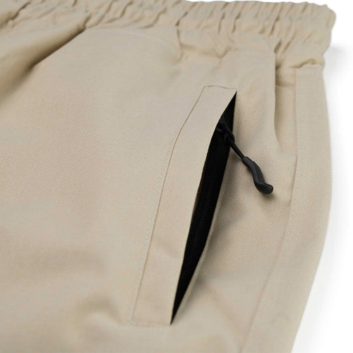Logo Super Wide Ventilation Pants Beige