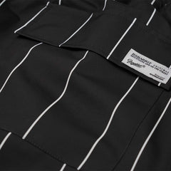 Stripe Sporty Super Wide Jogger Pants Black