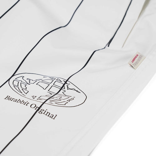 Stripe Sporty Super Wide Jogger Pants White