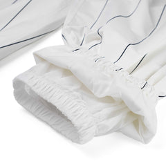 Stripe Sporty Super Wide Jogger Pants White