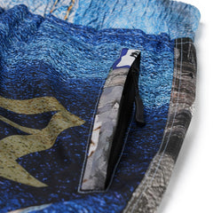 Original Pot-X Reflective Wide Jogger Pants Art Painting