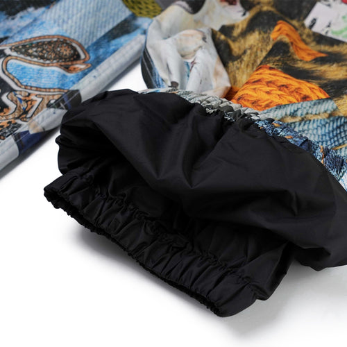 Original Pot-X Reflective Wide Jogger Pants Art Painting