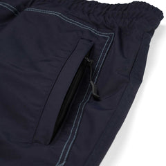Stitch Box Wide Track Pants Dark Navy