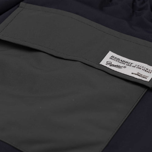 Stitch Box Wide Track Pants Dark Navy
