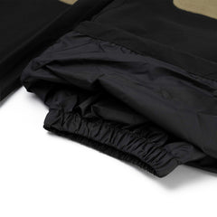 Open 4 Pocket Wide Track Pants Black / Corduroy Beige