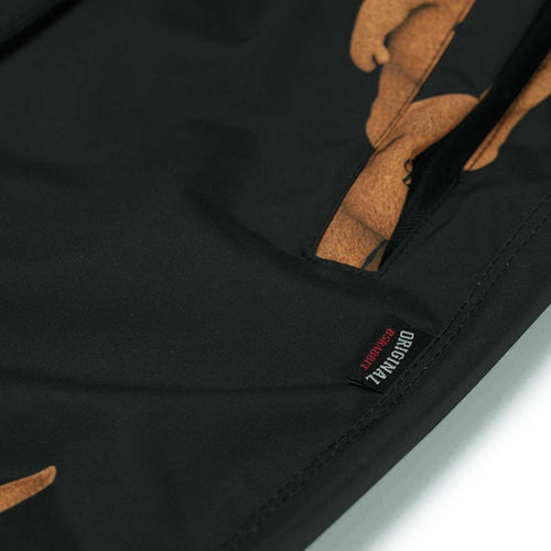 3D Bearrabbit Wide Track Pants Black