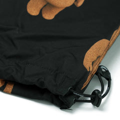 3D Bearrabbit Wide Track Pants Black
