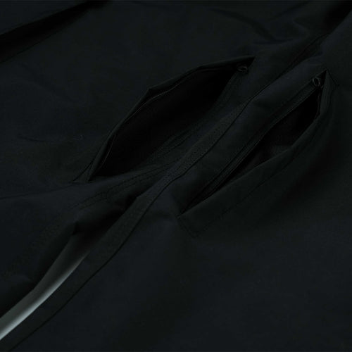 Cargo Pocket Wide Bib Pants Black