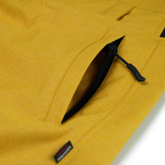 Cargo Pocket Wide Bib Pants Herringbone Mustard