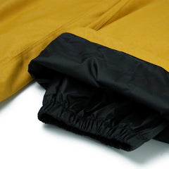 Cargo Pocket Wide Bib Pants Herringbone Mustard