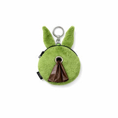 Trippy Rabbit Stuffed Coin Wallet Green – Poop Bag Edition
