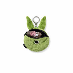 Trippy Rabbit Stuffed Coin Wallet Green – Poop Bag Edition