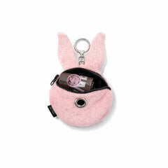 Trippy Rabbit Stuffed Coin Wallet Pink – Poop Bag Edition