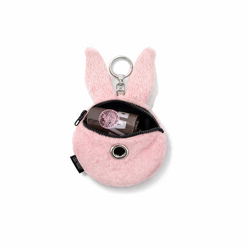 Trippy Rabbit Stuffed Coin Wallet Pink – Poop Bag Edition