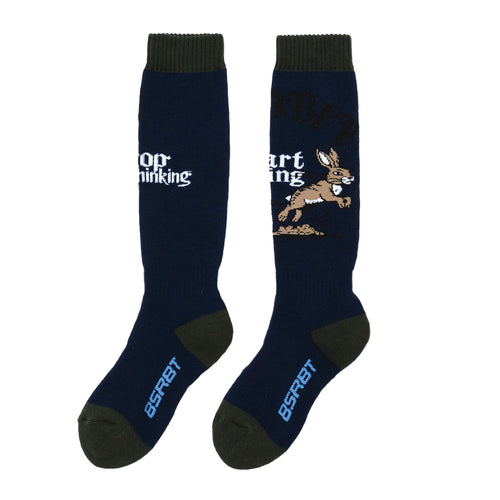 Overthinking Snowboard Socks Navy