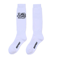 Br 10 Snowboard Socks White