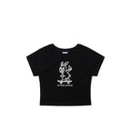 Thumbs Up Bunny Crop sst Black