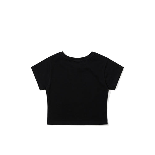 Thumbs Up Bunny Crop sst Black