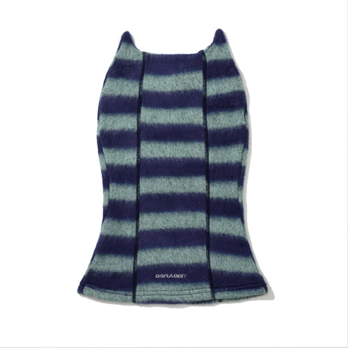 Essential Stitch Wide Stripe Knit Balaclava Blue Sky