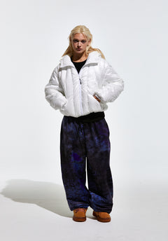 Contour Harness Hood Puffer Jacket White