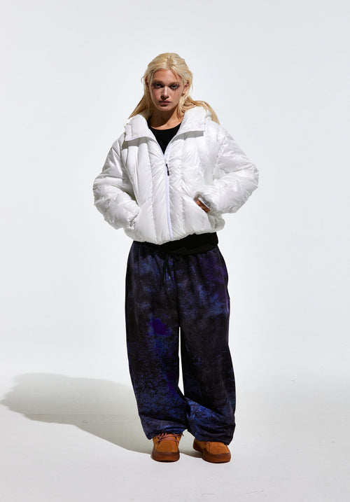 Contour Harness Hood Puffer Jacket White