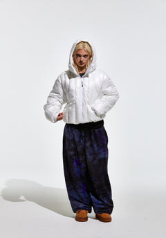 Contour Harness Hood Puffer Jacket White