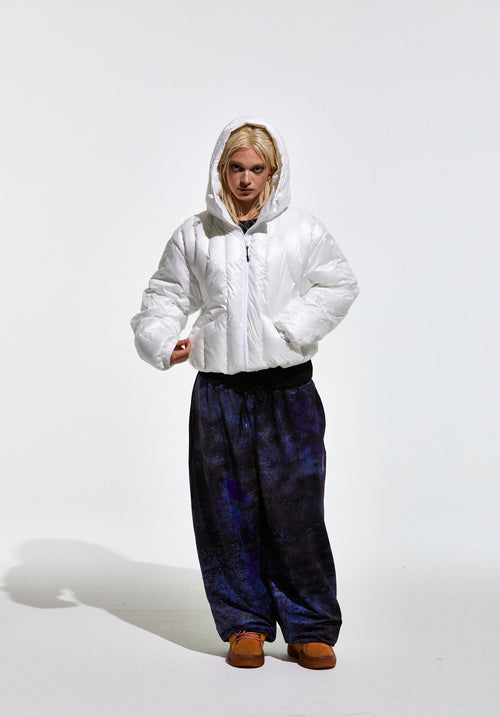 Contour Harness Hood Puffer Jacket White