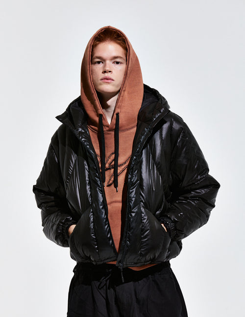 Contour Harness Hood Puffer Jacket Black