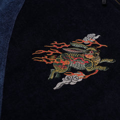Oriental Dragon Rabbit Suka Jacket Dark Navy