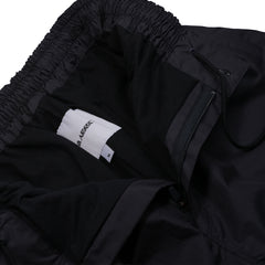 Allover Flame Print Super Wide Pants Black