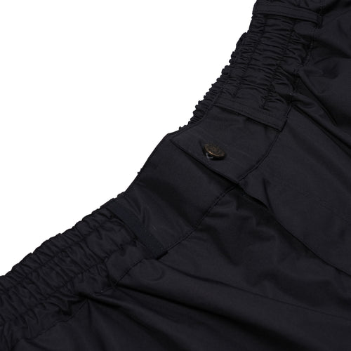 Allover Flame Print Super Wide Pants Black