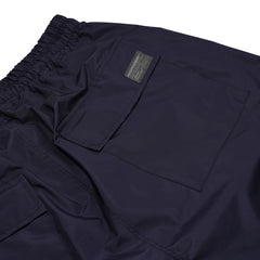 Asymmetric Colorblock Super Wide Jogger Pants Dark Navy