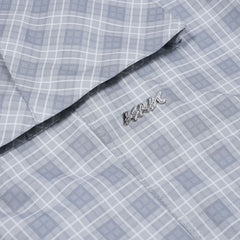 Bsrbt Metal Logo Pocket Super Wide Ventilation Pants Gray Check
