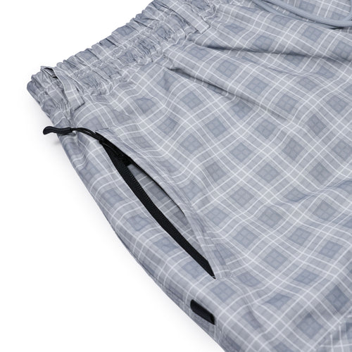 Bsrbt Metal Logo Pocket Super Wide Ventilation Pants Gray Check