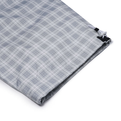 Bsrbt Metal Logo Pocket Super Wide Ventilation Pants Gray Check