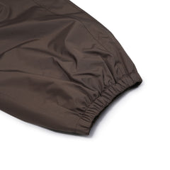 Side Darted Super Wide Jogger Pants Khaki Brown