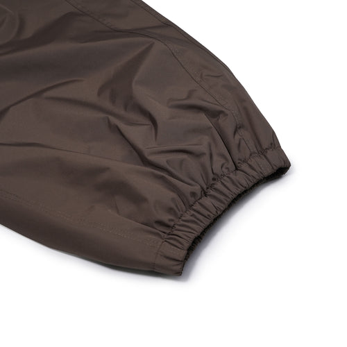 Side Darted Super Wide Jogger Pants Khaki Brown
