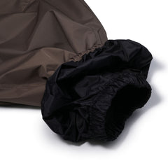 Side Darted Super Wide Jogger Pants Khaki Brown