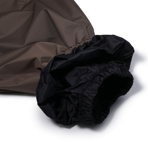 Side Darted Super Wide Jogger Pants Khaki Brown