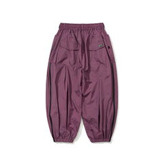 Bsr Puddle New Super Wide Ventilation Jogger Pants Melange Burgundy