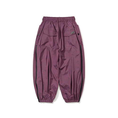 Bsr Puddle New Super Wide Ventilation Jogger Pants Melange Burgundy