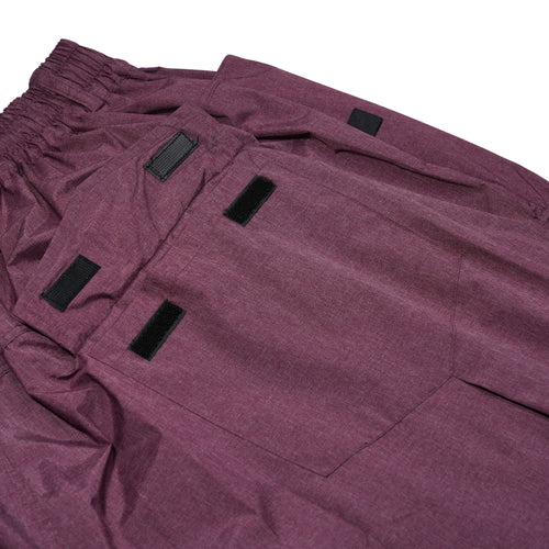Bsr Puddle New Super Wide Ventilation Jogger Pants Melange Burgundy