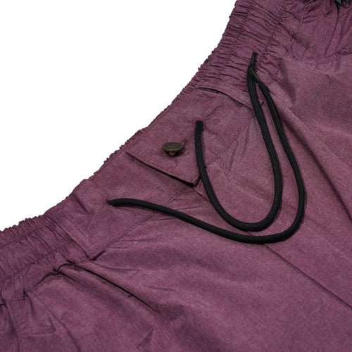 Bsr Puddle New Super Wide Ventilation Jogger Pants Melange Burgundy