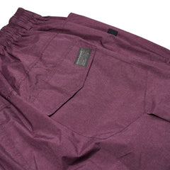 Bsr Puddle New Super Wide Ventilation Jogger Pants Melange Burgundy
