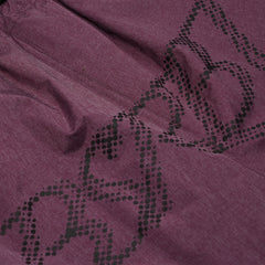 Dot Logo Printed Super Wide Ventilation Pants Melange Burgundy