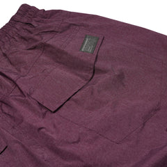 Dot Logo Printed Super Wide Ventilation Pants Melange Burgundy