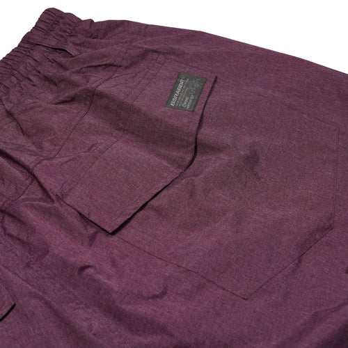 Dot Logo Printed Super Wide Ventilation Pants Melange Burgundy