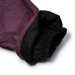Dot Logo Printed Super Wide Ventilation Pants Melange Burgundy