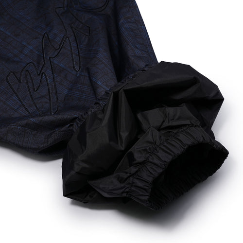 Python Check Super Wide Jogger Pants Dark Blue