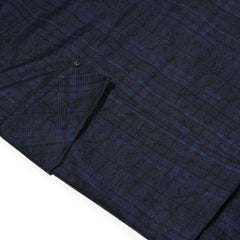 Python Check Super Wide Jogger Pants Dark Blue